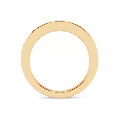 Flush Set Oval Diamond Band