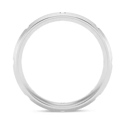 Grooved Lab Diamond Eternity Band (7mm)