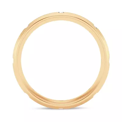 Grooved Lab Diamond Eternity Band (7mm)