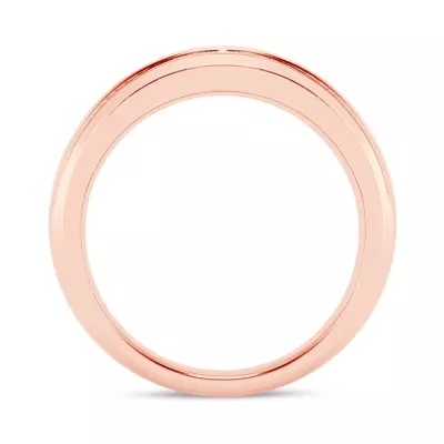 Grooved Channel-Set Lab Diamond Band (7.5mm)