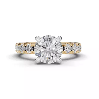 Signature Hearts & Arrows Hidden Halo Pavé Lab Engagement Ring (1.00ct. tw.)