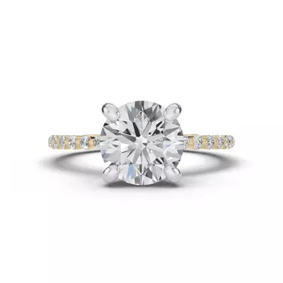 Tradition Pavé Lab Shared Prong Engagement Ring (1/5ct. tw.)