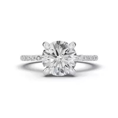 Tradition Pavé Lab Shared Prong Engagement Ring (1/5ct. tw.)