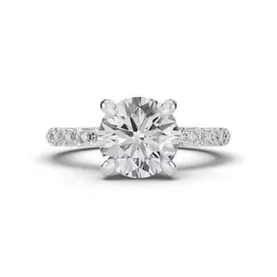 Signature Hearts & Arrows Shared Prong Lab Engagement Ring (1/2ct. tw.)