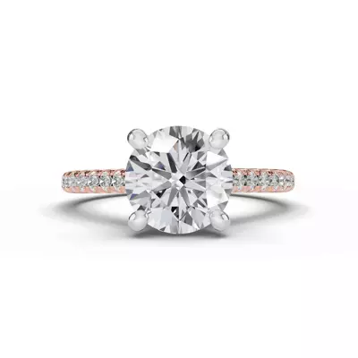 Tradition Pavé Lab Cathedral Engagement Ring (1/5ct. tw.)