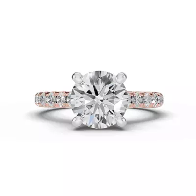 Tradition Pavé Lab Cathedral Engagement Ring (.45ct. tw.)
