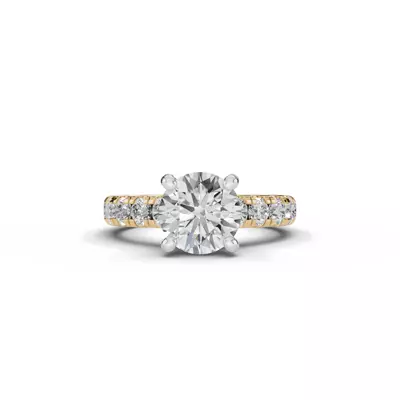 Tradition Pavé Lab Cathedral Engagement Ring (.90ct. tw.)