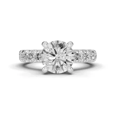Tradition Hidden Halo Cathedral Pavé Lab Engagement Ring (1.00ct. tw.)