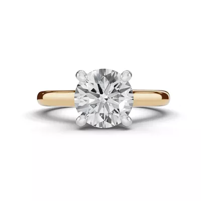 Tradition Hidden Halo Cathedral Lab Engagement Ring (2.7mm)