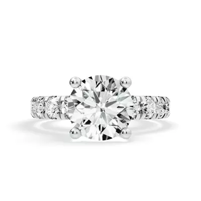 Signature Hearts & Arrows Classic Hidden Halo Pavé Lab Engagement Ring (1.00ct. tw.)