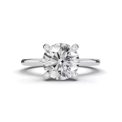 Tradition Hidden Halo Euroshank Lab Engagement Ring (1.5mm)