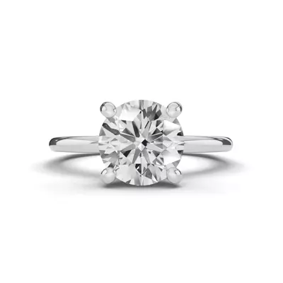 Tradition Hidden Halo Euroshank Lab Engagement Ring (1.5mm)