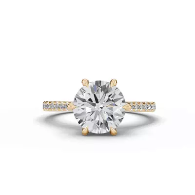 Tradition Cathedral Pavé Lab Engagement Ring (0.20 ct. tw.)