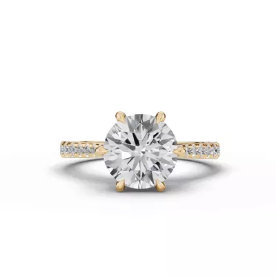 Tradition Cathedral Pavé Lab Engagement Ring (0.30 ct. tw.)