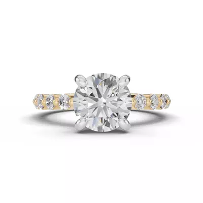 Tradition Pavé Shared Prong Engagement Ring (.70ct. tw.)