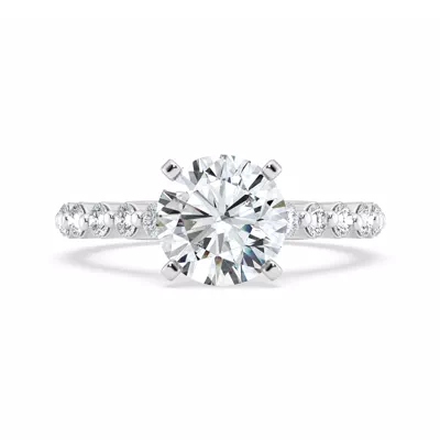 Tradition Shared Prong Pavé Cathedral Engagement Ring (.70ct. tw.)