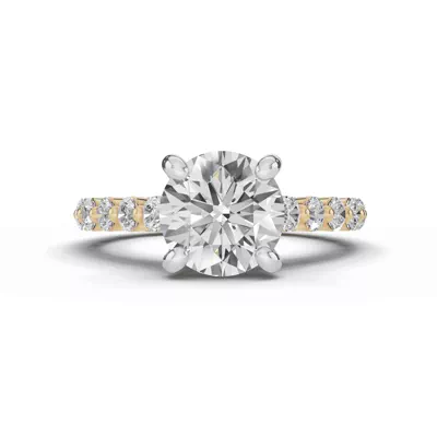 Tradition Shared Prong Pavé Cathedral Engagement Ring (.70ct. tw.)