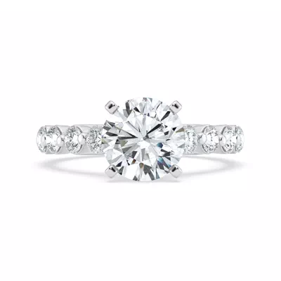 Tradition Shared Prong Pavé Cathedral Engagement Ring (.95ct. tw.)