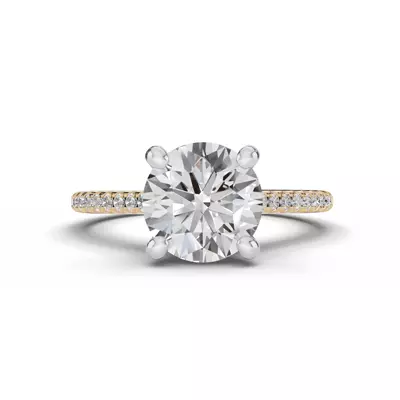 Tradition Pavé Cathedral Engagement Ring (.15ct. tw.)