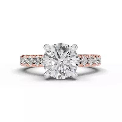 Tradition Pavé Cathedral Engagement Ring (.70ct. tw.)