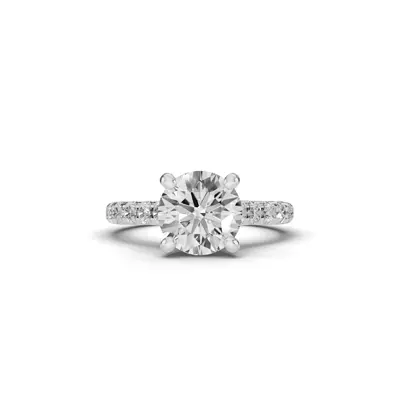Tradition Hidden Halo Cathedral Pavé Engagement Ring (.55ct. tw.)