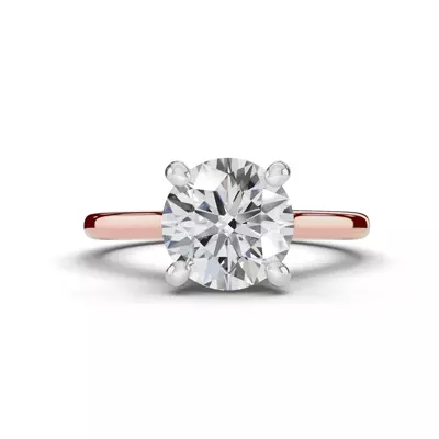 Signature Hearts & Arrows Hidden Halo Cathedral Engagement Ring