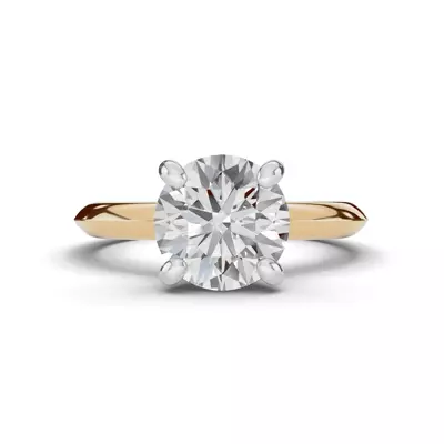 Signature Hearts & Arrows Hidden Halo Knife-Edge Engagement Ring