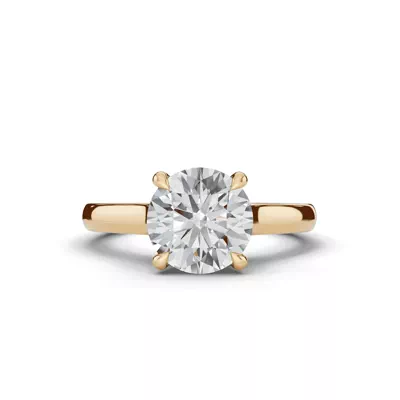 Euroshank Scroll Solitaire Engagement Ring