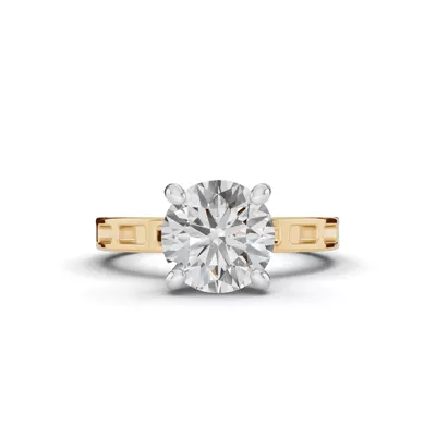 Forma Flow Solitaire Engagement Ring