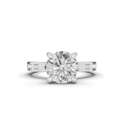 Forma Flow Solitaire Engagement Ring