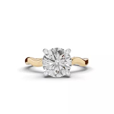 Ribbon Solitaire Engagement Ring