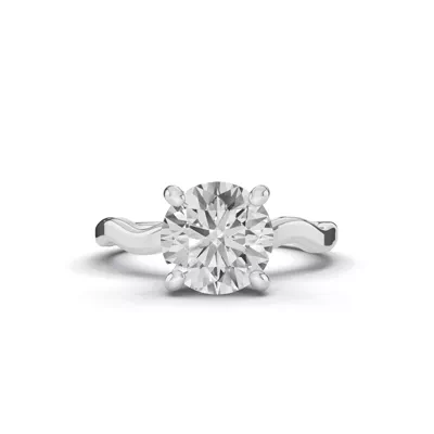 Ribbon Solitaire Engagement Ring