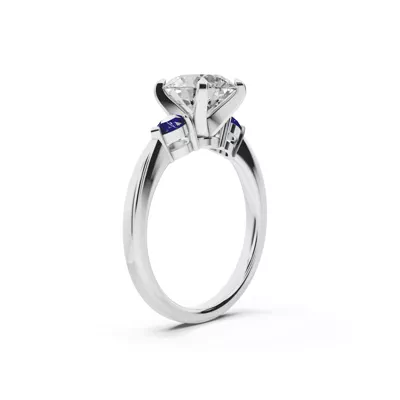 Madison Sapphire Three-Stone Pear Engagement Ring (0.25 ct. tw.)