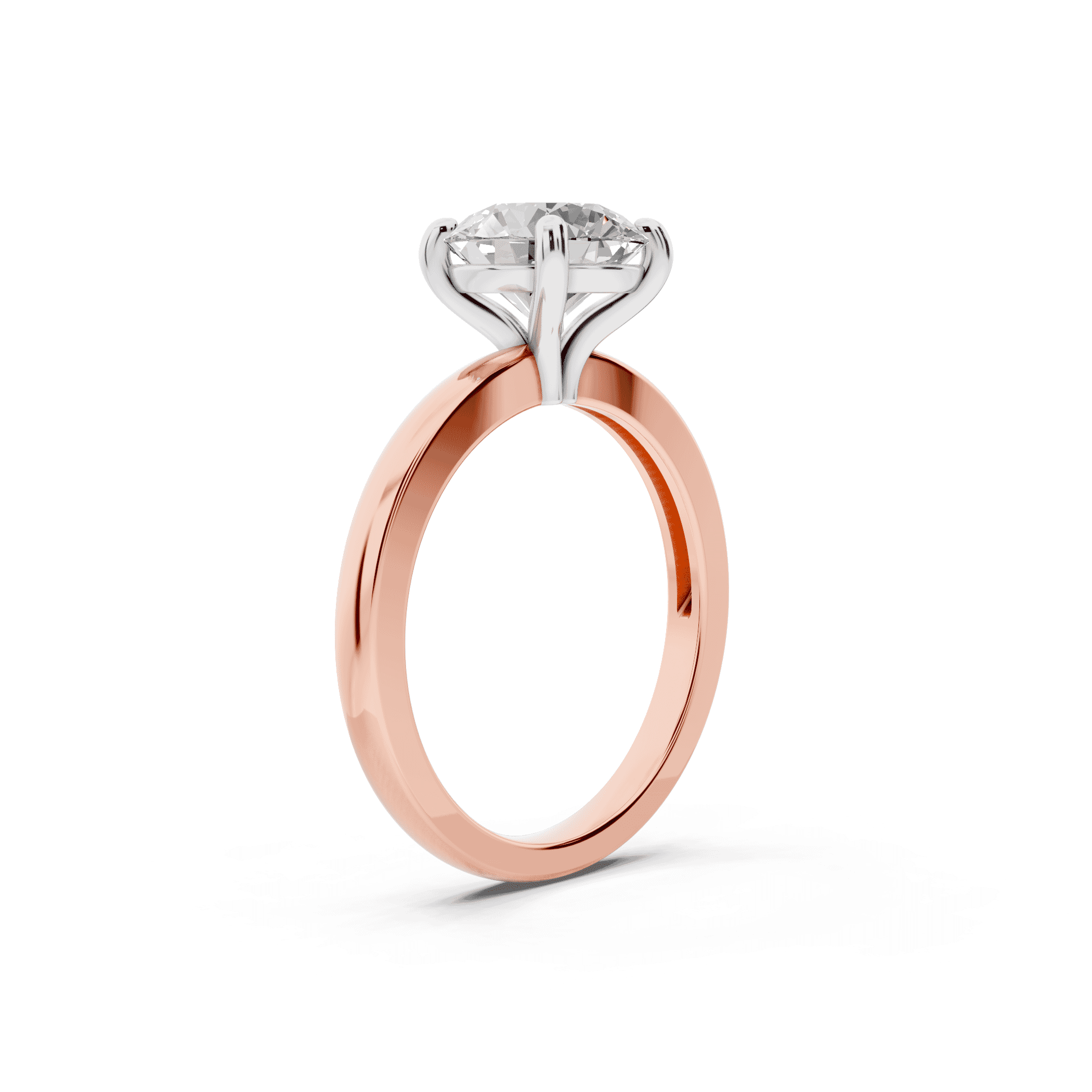 Alden Two-Tone Solitaire Engagement Ring (1.8mm)