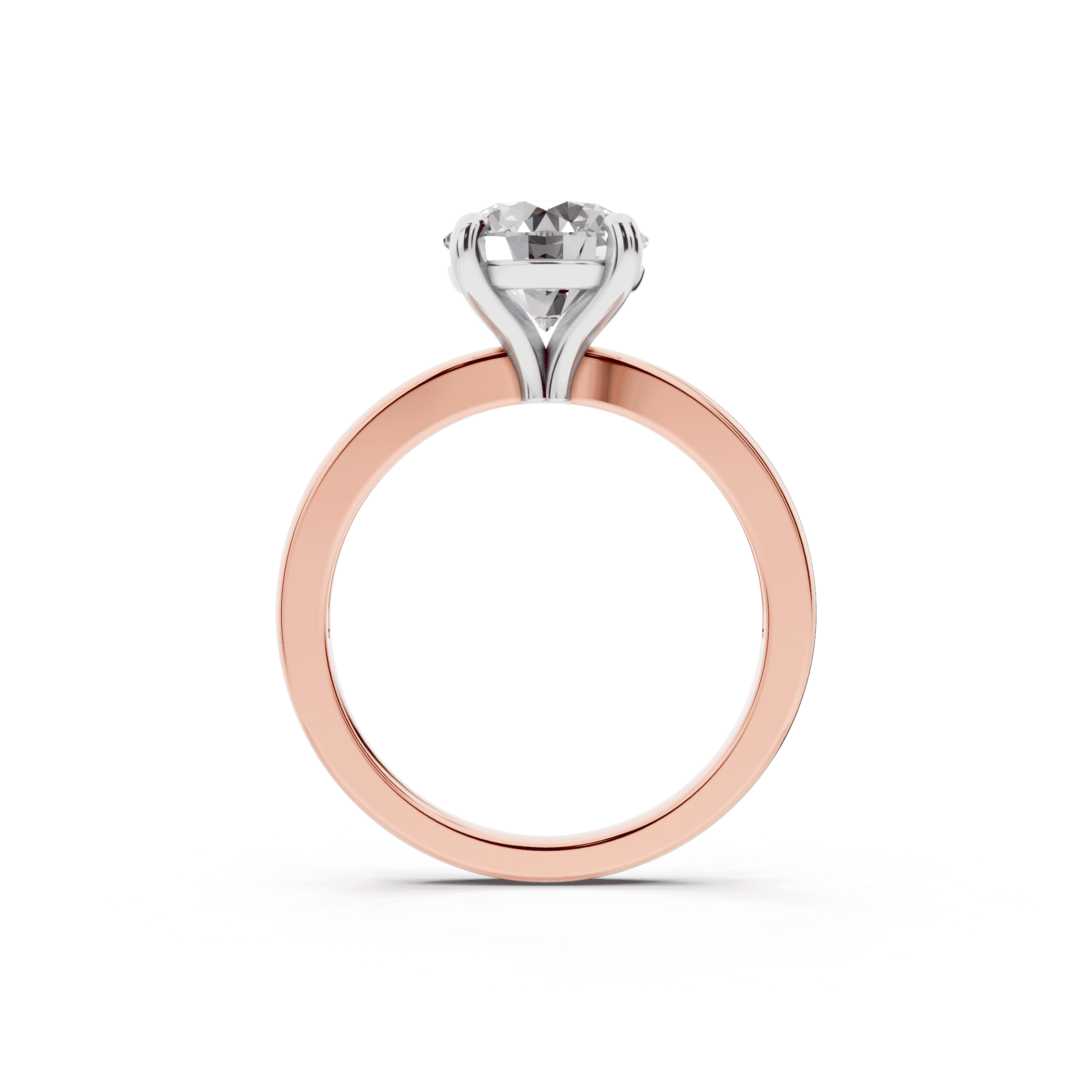 Alden Two-Tone Solitaire Engagement Ring (1.8mm)