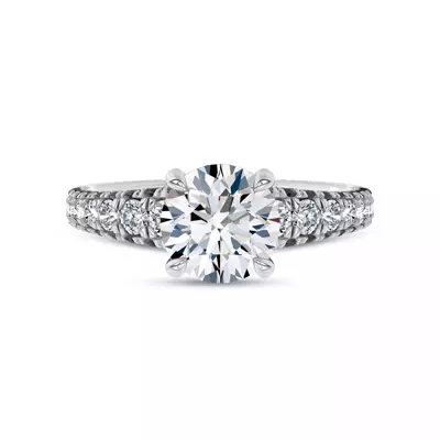 Midnight Noir Lab Engagement Ring by Christian Siriano