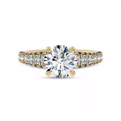 Midnight Noir Lab Engagement Ring by Christian Siriano