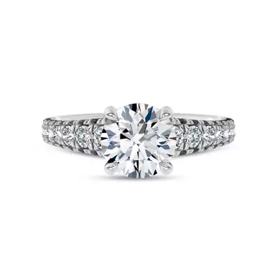 Midnight Noir Lab Engagement Ring by Christian Siriano