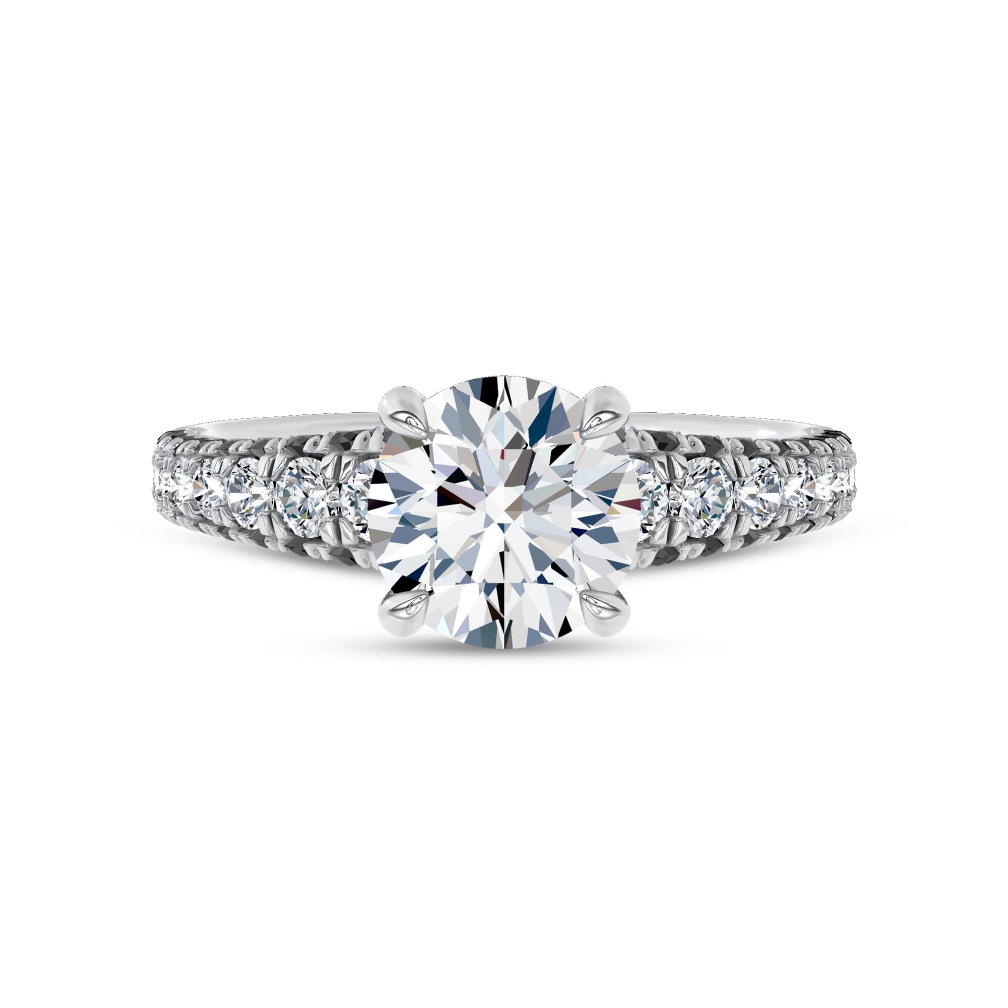 Midnight Noir Lab Engagement Ring by Christian Siriano