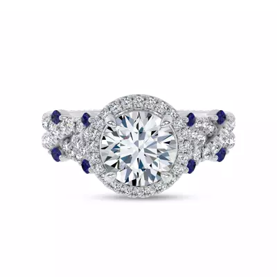 Embellis Sapphire Engagement Ring by Christian Siriano