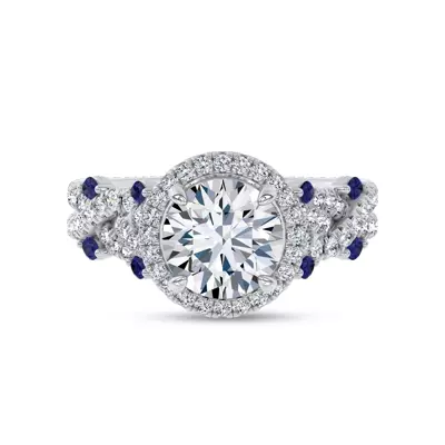 Embellis Sapphire Engagement Ring by Christian Siriano