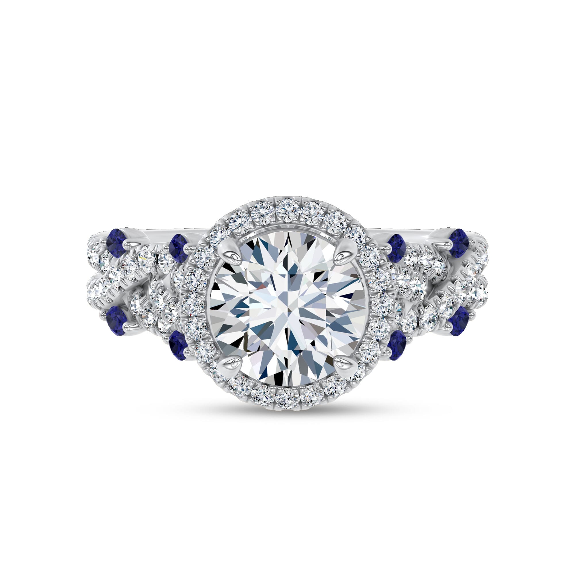 Embellis Sapphire Engagement Ring by Christian Siriano
