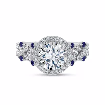 Embellis Sapphire Engagement Ring by Christian Siriano
