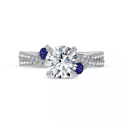 Nocturne Sapphire Engagement Ring by Christian Siriano