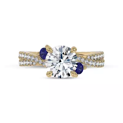 Nocturne Sapphire Engagement Ring by Christian Siriano