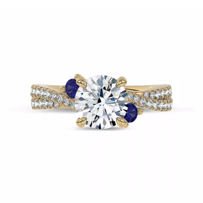 Nocturne Sapphire Engagement Ring by Christian Siriano