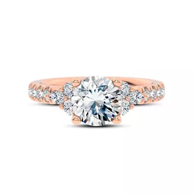 Alexandra Trellis Cluster Pavé Engagement Ring