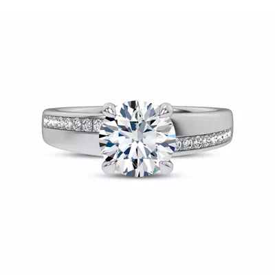 Mirrored Pavé Lab Engagement Ring by Christian Siriano