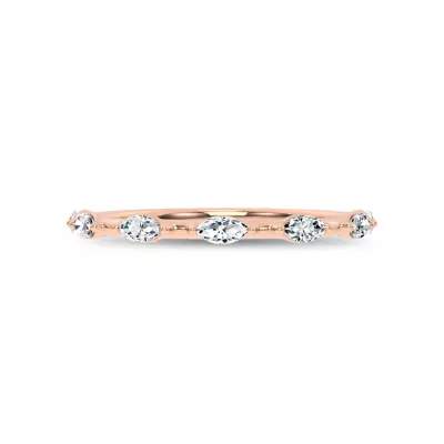 Starlight Spaced Marquise Diamond Band