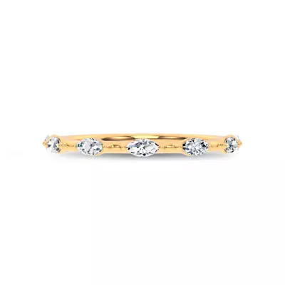 Starlight Spaced Marquise Diamond Band